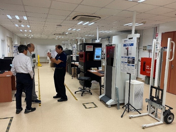 標竿中心新加坡與南洋理工大學3D列印中心實地交流1